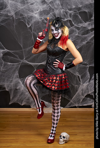 Freddy Krueger/Harley Quinn model shoot - Mandy