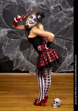 Freddy Krueger/Harley Quinn model shoot - Mandy