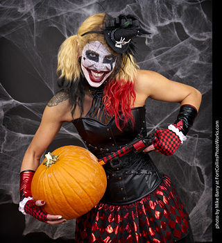 Freddy Krueger/Harley Quinn model shoot - Mandy