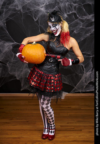 Freddy Krueger/Harley Quinn model shoot - Mandy