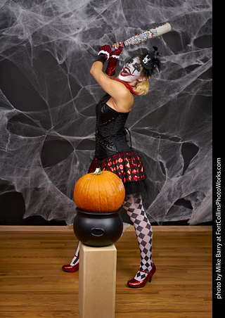 Freddy Krueger/Harley Quinn model shoot - Mandy