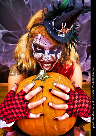 Freddy Krueger/Harley Quinn model shoot - Mandy