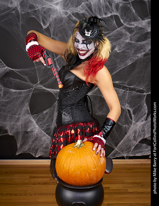 Freddy Krueger/Harley Quinn model shoot - Mandy