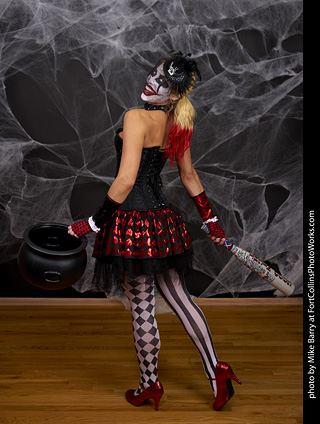 Freddy Krueger/Harley Quinn model shoot - Mandy