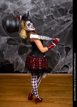 Freddy Krueger/Harley Quinn model shoot - Mandy