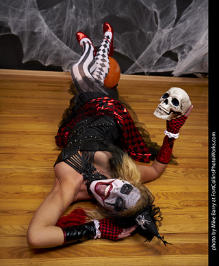 Freddy Krueger/Harley Quinn model shoot - Mandy