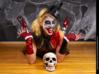 Freddy Krueger/Harley Quinn model shoot - Mandy