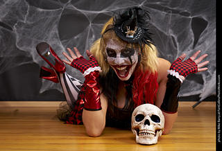 Freddy Krueger/Harley Quinn model shoot - Mandy