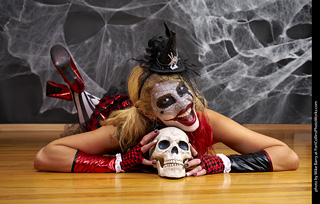 Freddy Krueger/Harley Quinn model shoot - Mandy