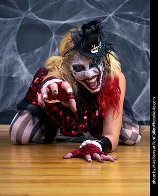 Freddy Krueger/Harley Quinn model shoot - Mandy