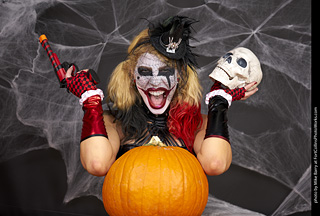 Freddy Krueger/Harley Quinn model shoot - Mandy
