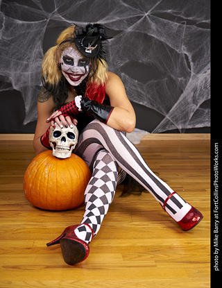 Freddy Krueger/Harley Quinn model shoot - Mandy