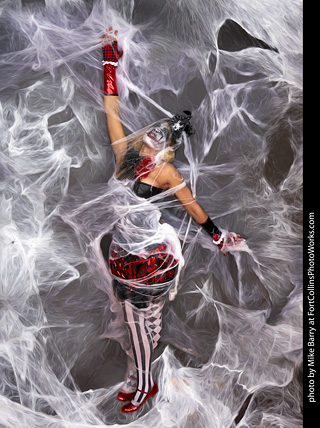 Freddy Krueger/Harley Quinn model shoot - Mandy