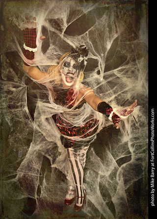 Freddy Krueger/Harley Quinn model shoot - Mandy