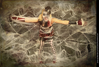 Freddy Krueger/Harley Quinn model shoot - Mandy