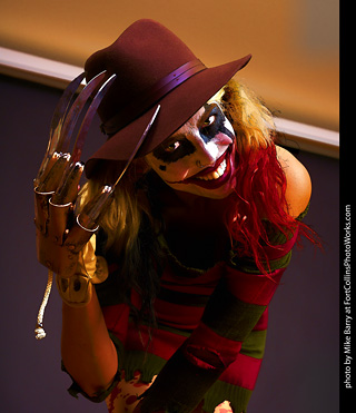Freddy Krueger/Harley Quinn model shoot - Mandy