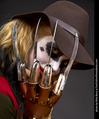 Freddy Krueger/Harley Quinn model shoot - Mandy