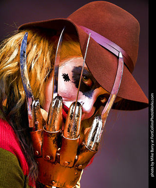 Freddy Krueger/Harley Quinn model shoot - Mandy