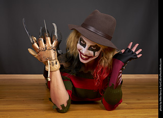 Freddy Krueger/Harley Quinn model shoot - Mandy