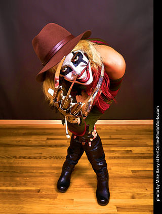 Freddy Krueger/Harley Quinn model shoot - Mandy