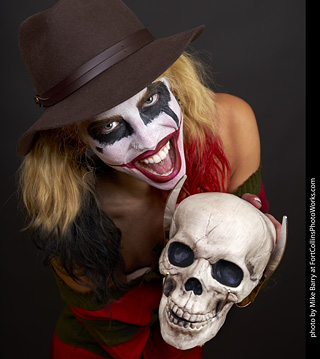 Freddy Krueger/Harley Quinn model shoot - Mandy
