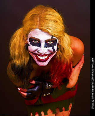 Freddy Krueger/Harley Quinn model shoot - Mandy