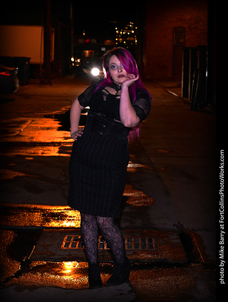 Night in Old Town Model Shoot - Mollie