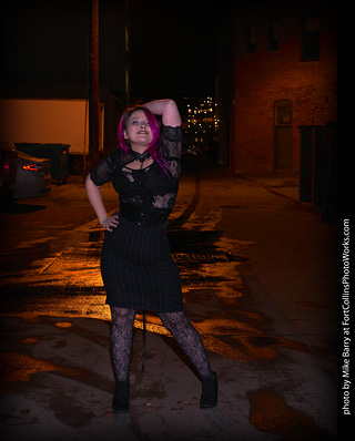 Night in Old Town Model Shoot - Mollie