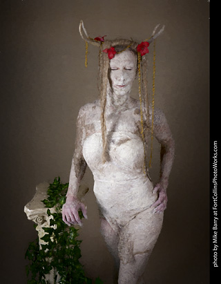 Living Statues model shoot - Alexis