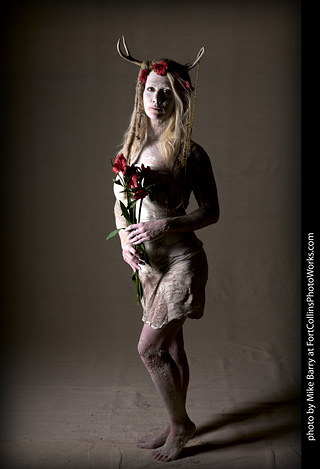 Living Statues model shoot - Alexis