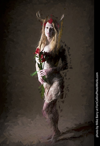 Living Statues model shoot - Alexis