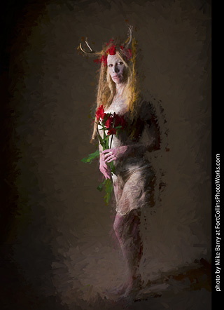 Living Statues model shoot - Alexis