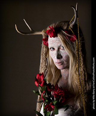 Living Statues model shoot - Alexis