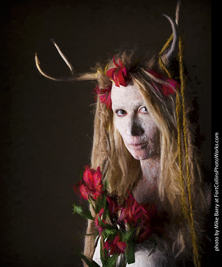 Living Statues model shoot - Alexis