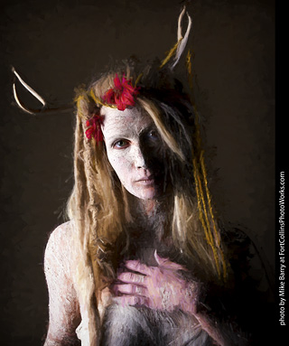 Living Statues model shoot - Alexis