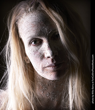 Living Statues model shoot - Alexis