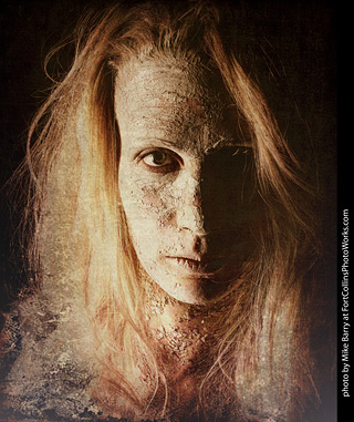 Living Statues model shoot - Alexis