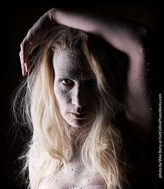 Living Statues model shoot - Alexis