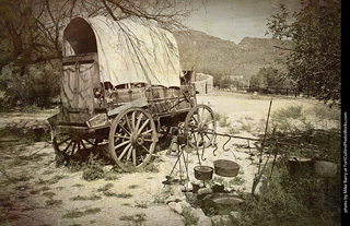 Vehicles in Old Tucson
