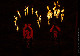 Katherine and Emily - Fire Performers