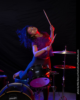 Mirna on Drums
