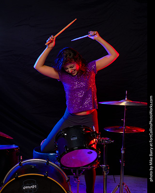 Mirna on Drums