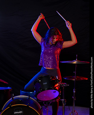 Mirna on Drums