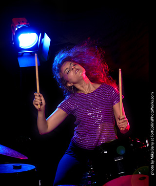 Mirna on Drums
