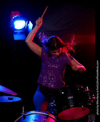 Mirna on Drums