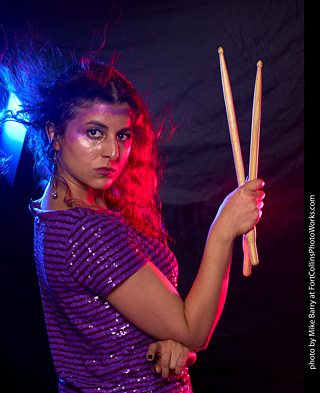 Mirna on Drums