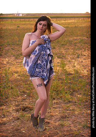 Lily at the Farm Model Shoot