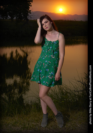 Lily at the Farm Model Shoot