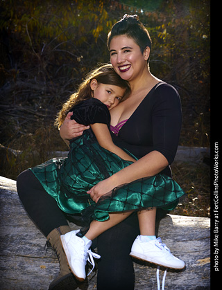 Laura and Annabelle at Forest Model Shoot