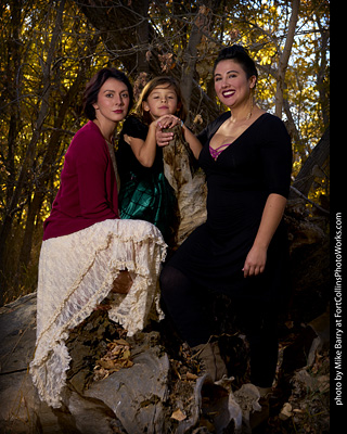 Laura and Annabelle at Forest Model Shoot